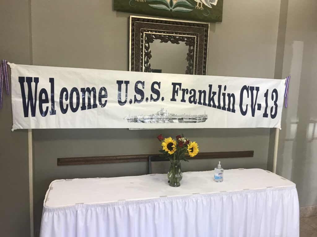 2022 Banner from the USS Franklin Reunion