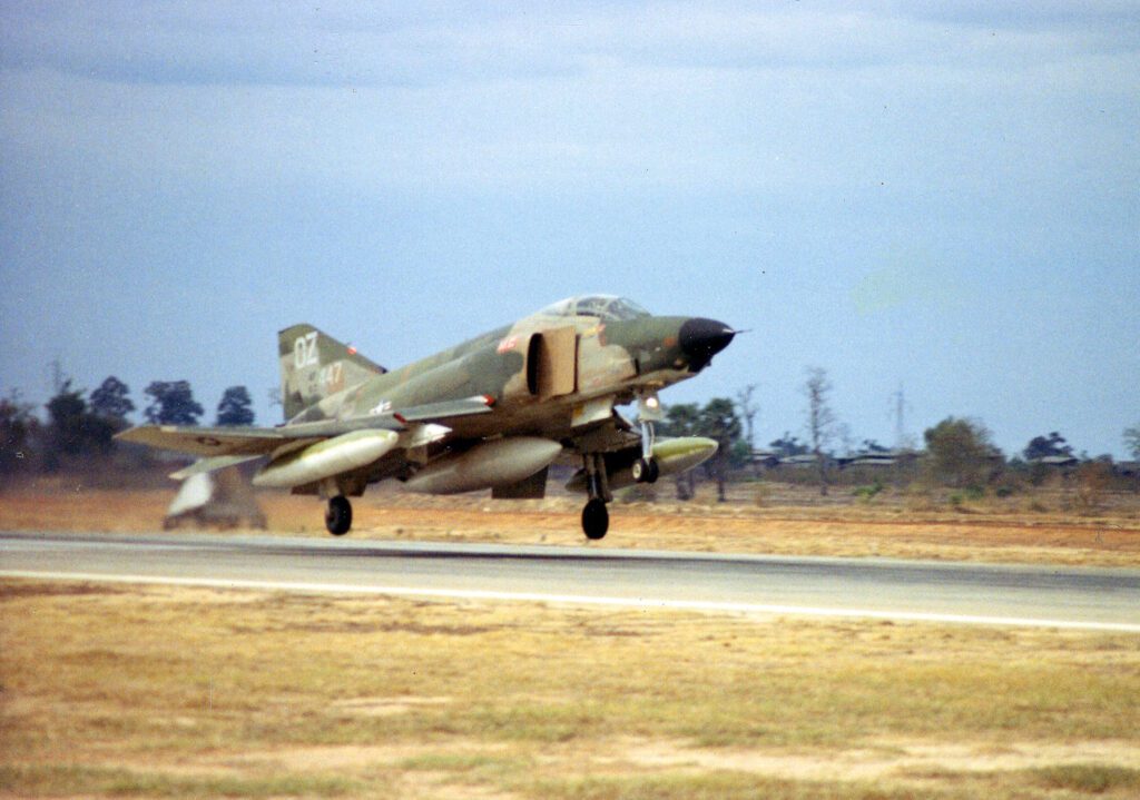 11th Tactical Reconnaissance Squadron RF-4C comes home, Udorn, 1968.