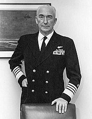 Official Portrait of Admiral James S. Russell, who served as Chief of Staff to Vice-Admiral Ralph Davison during 1944 and early 1945