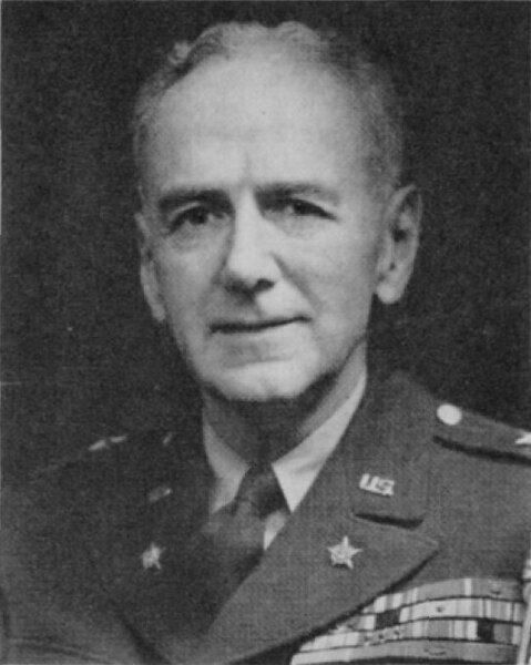 General Raymond Williamson, who broke who logistical backlogs at the port of Noumea. (US Army)