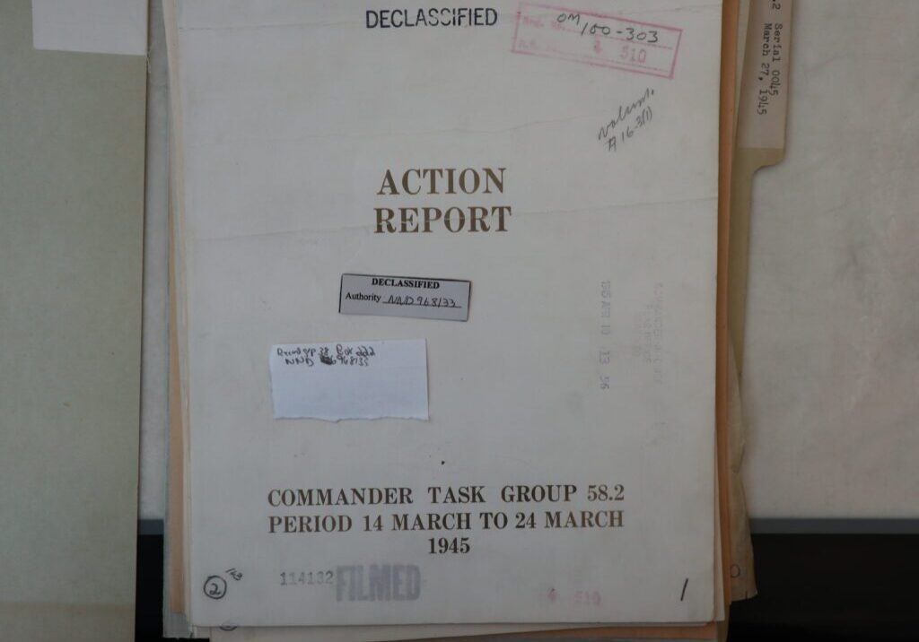 Title Page for the Task Group 58.2 Action Report Commander Task Group 58.2 Period 14 March to 24 March 1945